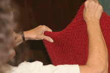 show and tell at the Austin Knitter's and Crocheter's Guild