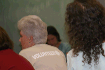 knitters and crocheters at the Austin meeting