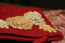 Shelly Rose and Corrugated Leaf purse