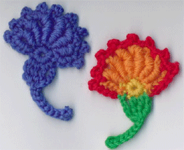 Bullion Stitch Flower Pattern by Suzann