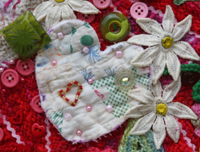 Valentine’s Day Quilt details