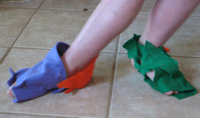 Ella's felt shoes