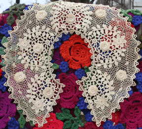 a beautiful collar, but not Irish Crochet