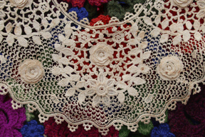the back of the fake Irish Crochet collar