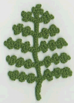 crocheted fern from Crochet Bouquet