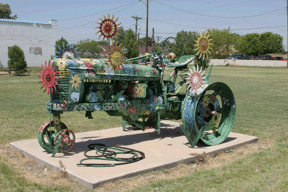 flower tractor in Knox City, Texas