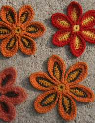 crocheted Gazania from Crochet Bouquet