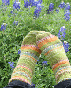 Lovely hand-knit socks
