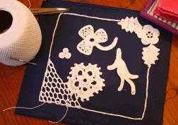 Irish Crochet class sample