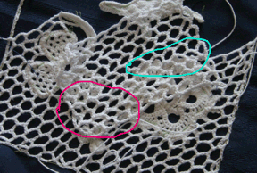 Irish Crochet sampler