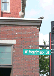American history street names in Manchester, NH