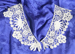 Irish crochet collar by Suzann