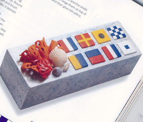 nautical flag trinket box in Polymer Clay for Everyone