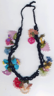 Needle-lace necklace from Turkey