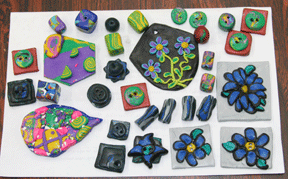 Carlotta’s polymer clay creations