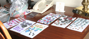 Judy and Charles’s polymer clay buttons