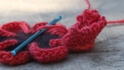 Crochet Bouquet poppy tutorial