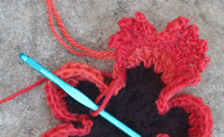 Crochet Bouquet poppy tutorial