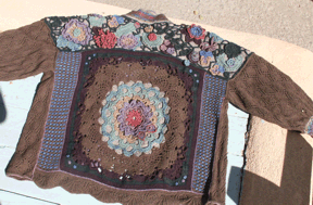 the back of Stephanie Hatfields prize-winning jacket