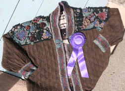 the front of Stephanie Hatfields prize-winning jacket