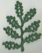 Toothy Compound Leaf from Crochet Bouquet