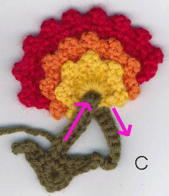 Topsy Turvy Flower from Crochet Bouquet