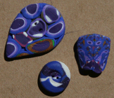 polymer clay buttons made in Suzann's class