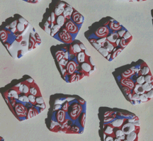 polymer clay buttons made in Suzann's class