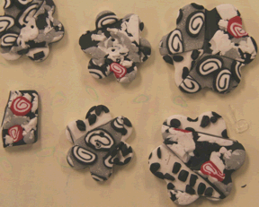 polymer clay buttons made in Suzann's class